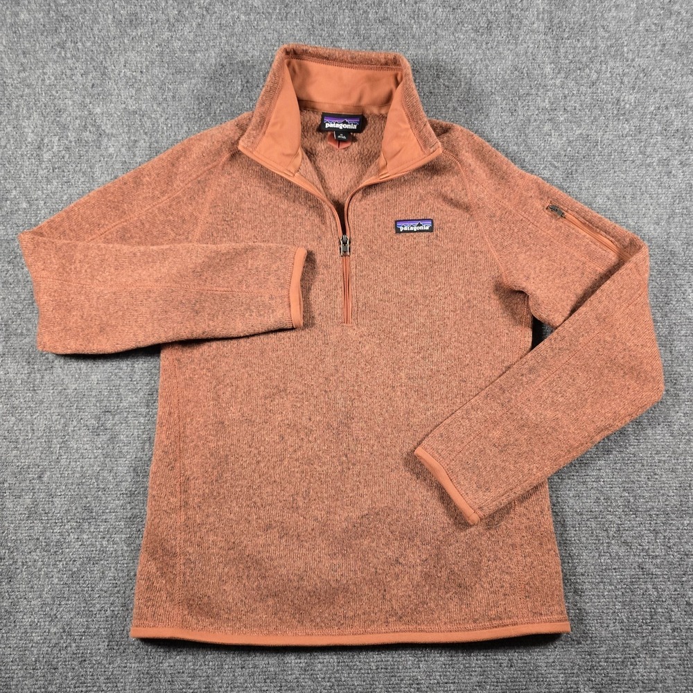 Patagonia Better Sweater 1/4 Zip Fleece Pullover Red Black Heathered Mens M
